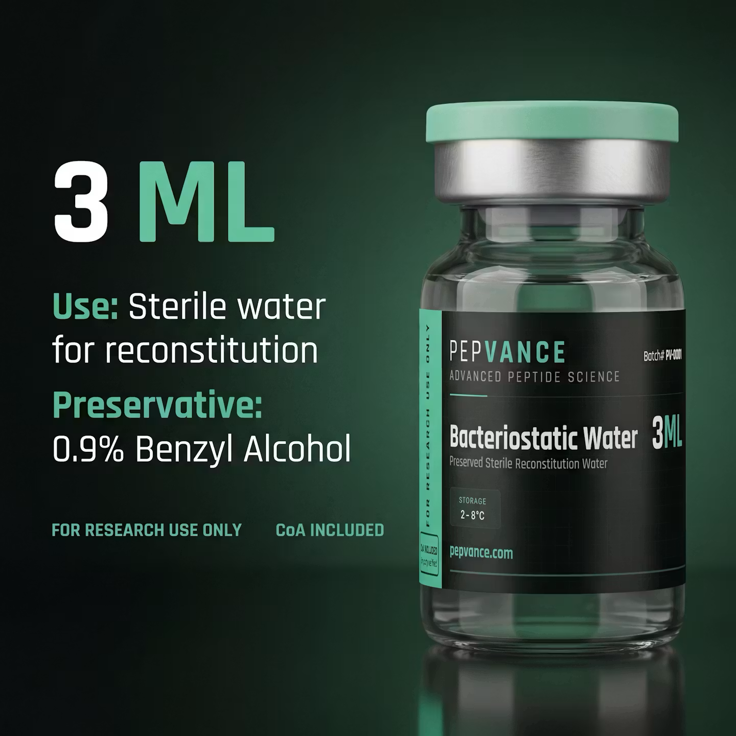 Bacteriostatisch Water 3ml